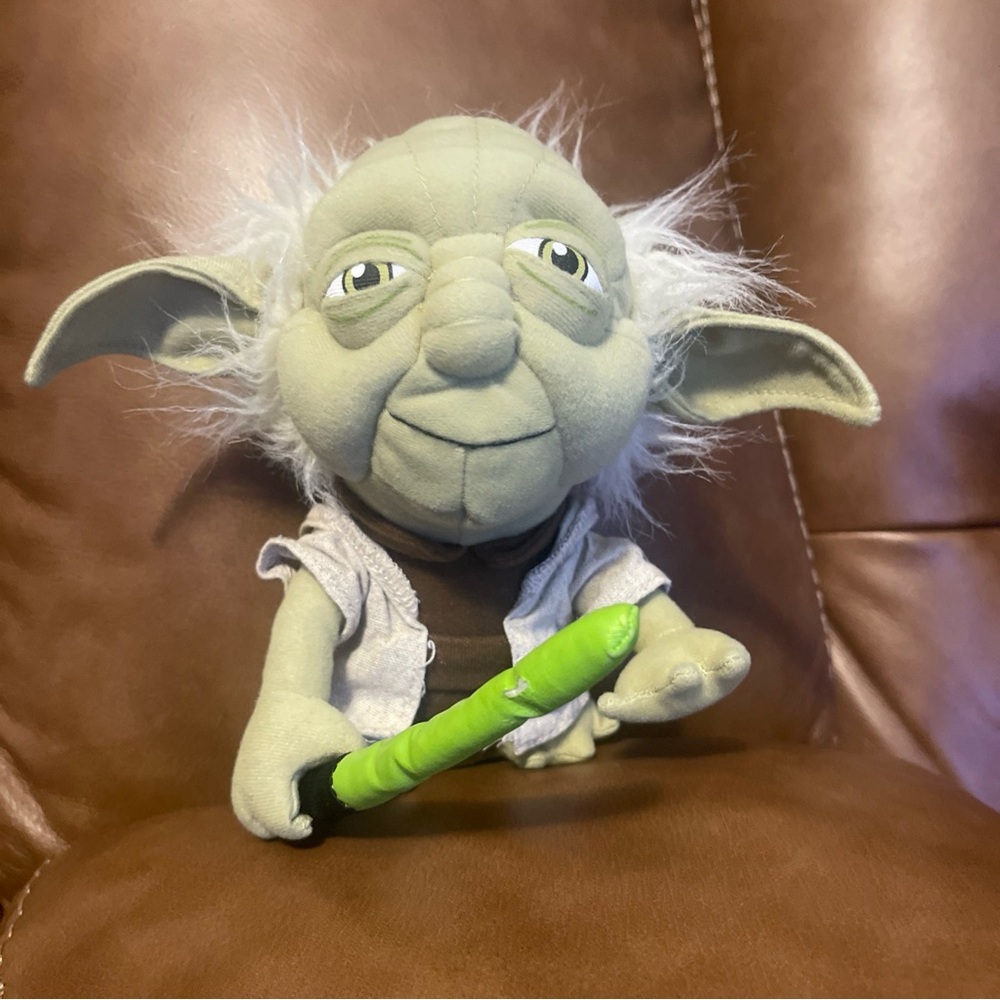 Green Plush Yoda Toy